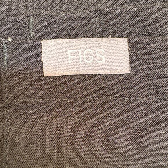 FIGS Chisec Three-Pocket Scrub Top Black Men's Large - Picture 4 of 8